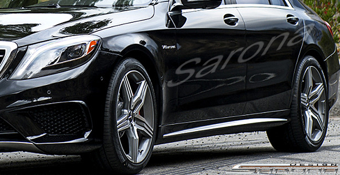 Custom Mercedes S Class  Sedan Side Skirts (2014 - 2019) - $670.00 (Part #MB-057-SS)